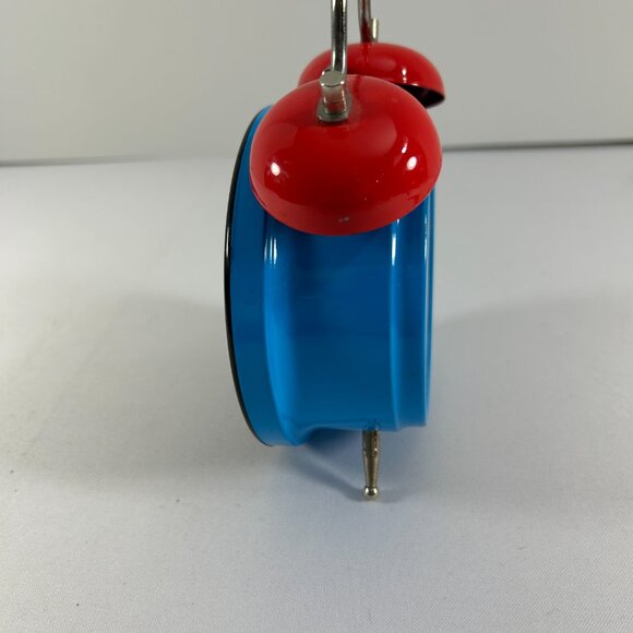 Vintage Thomas & Friends Alarm Clock Train Tank Engine Works Blue Red Twin Bell - Picture 4 of 10
